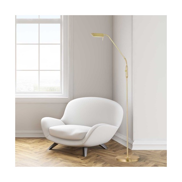 Wofi Δαπέδου led "CORY" 8w 600lm 150cm χρυσό ματ