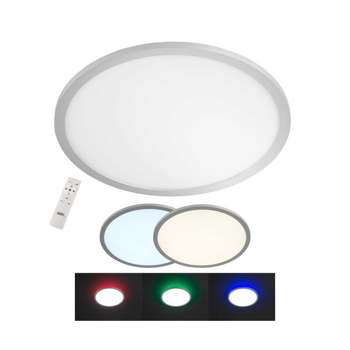 Wofi Πλαφονιέρα "Linox" 20w 1700lm 3cct & backligth rgb