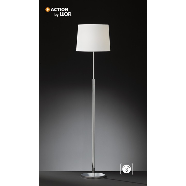 Wofi Δαπέδου led "Hilver" 21w 1800lm 156cm χρώμιο