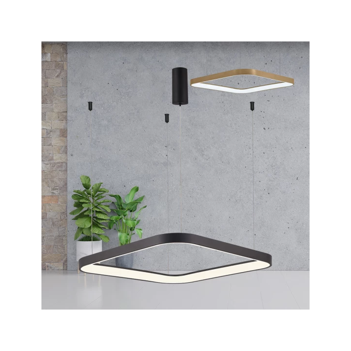 Braytron Κρεμαστό Led 36W Bella, CCT, 4260 lm, 48x48cm