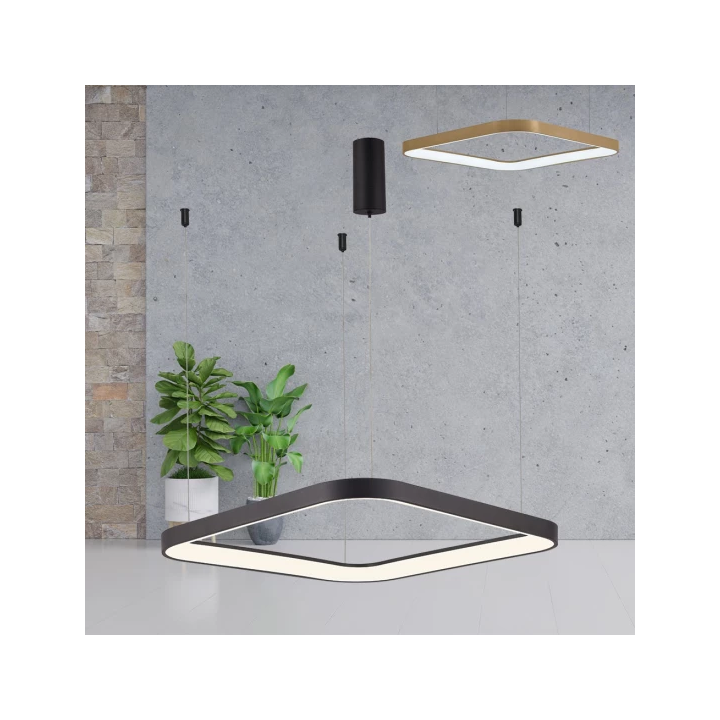 Braytron Κρεμαστό Led 46W Bella, CCT, 5200 lm, 58x58cm