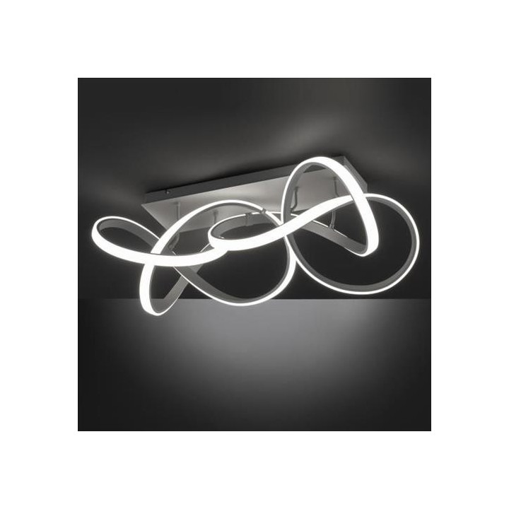 Wofi Οροφής led Indigo 5500lm 64w μαύρο