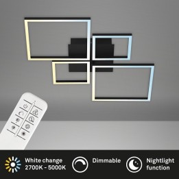 Briloner-Brilo Φωτιστικό led "Frame" 38w 4000lm CCT μαύρο