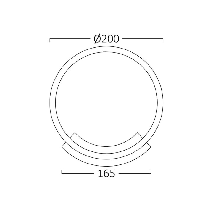 Braytron Απλίκα led "Nela" 12w 3000k Μαύρη