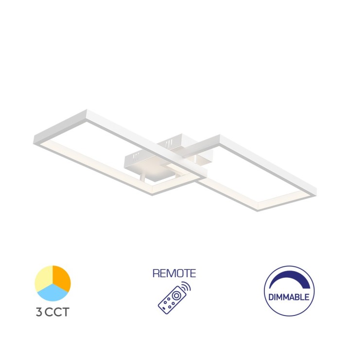 Braytron Οροφής led "Nela" 40w 4400lm CCT με Control
