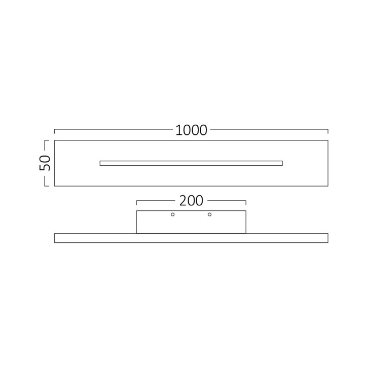 Braytron Απλίκα led "Leva" 30w 3260lm 3000k Μαύρη