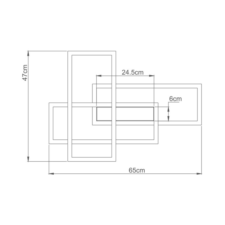 Braytron Οροφής led "Nela" 65w 7150lm CCT με Control