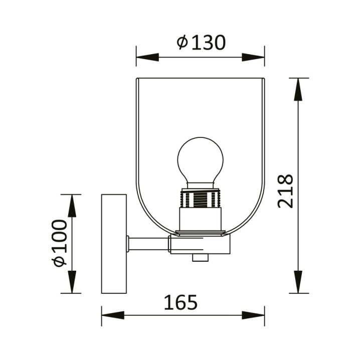 Braytron Απλίκα 1 x E27